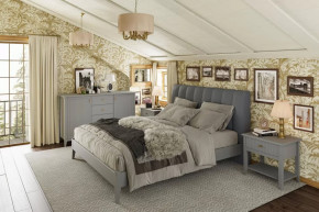 Модульная спальня Никеа Серый шифер/Лак Антрацит в Ишиме - ishim.mebel-tymen.ru | фото