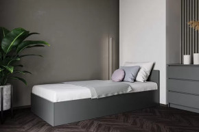 МОРИ КРМ 900.1/1 Кровать (сп/м 900*2000мм), ЛДСП Графит МП (НАСТИЛЫ) в Ишиме - ishim.mebel-tymen.ru | фото