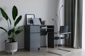 МОРИ МС-1 Стол с 1м ящ., 1 дв., ЛЕВЫЙ (ш900*г504*в770мм), ЛДСП Графит (МП) в Ишиме - ishim.mebel-tymen.ru | фото