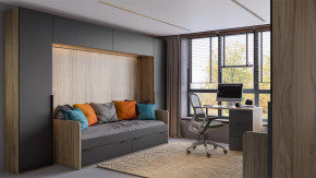 Набор детской мебели «Порто» №4 Яблоня Беллуно, Графит софт в Ишиме - ishim.mebel-tymen.ru | фото