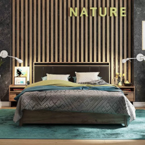 Nature 307 Кровать Люкс 1600 в Ишиме - ishim.mebel-tymen.ru | фото