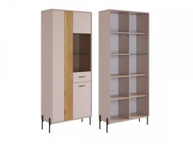 Шкаф двухдверный (со стеклом) Доминика в Ишиме - ishim.mebel-tymen.ru | фото