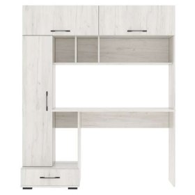 Стол компьютерный "ПКС- 1" (ш1500*г570*в1800мм), ЛДСП дуб крафт белый (Памир) в Ишиме - ishim.mebel-tymen.ru | фото