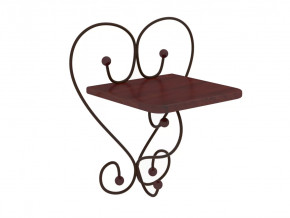 Полка настенная Милсон коричневая в Ишиме - ishim.mebel-tymen.ru | фото