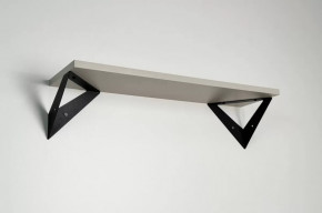 Полка навесная Рич кашемир/черный в Ишиме - ishim.mebel-tymen.ru | фото