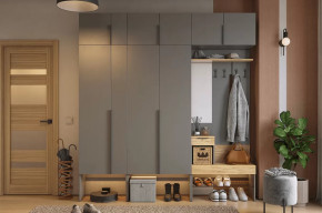 Прихожая Баско К10 графит/дуб крафт золотой в Ишиме - ishim.mebel-tymen.ru | фото