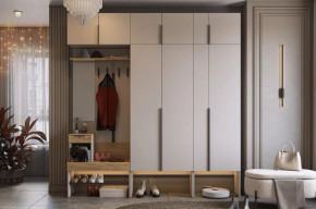 Прихожая Баско К10 кашемир/дуб крафт золотой в Ишиме - ishim.mebel-tymen.ru | фото