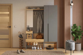 Прихожая Баско К2 графит/дуб крафт золотой в Ишиме - ishim.mebel-tymen.ru | фото