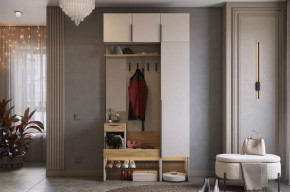 Прихожая Баско К4 кашемир/дуб крафт золотой в Ишиме - ishim.mebel-tymen.ru | фото