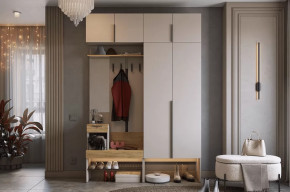 Прихожая Баско К5 кашемир/дуб крафт золотой в Ишиме - ishim.mebel-tymen.ru | фото