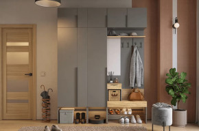 Прихожая Баско К9 графит/дуб крафт золотой в Ишиме - ishim.mebel-tymen.ru | фото