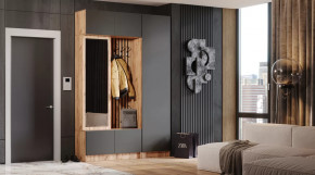 Прихожая "Бавария" Дуб вотан/графит в Ишиме - ishim.mebel-tymen.ru | фото