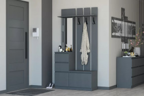 Прихожая Хилтон Графит в Ишиме - ishim.mebel-tymen.ru | фото