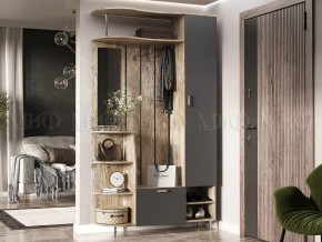 Прихожая Лика №2 1,2 м Дуб юкон, Графит в Ишиме - ishim.mebel-tymen.ru | фото