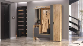 Прихожая Сабрина Дуб вотан/графит в Ишиме - ishim.mebel-tymen.ru | фото