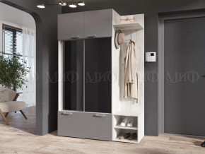 Прихожая Стелла Графит/Дуб Крафт Белый в Ишиме - ishim.mebel-tymen.ru | фото