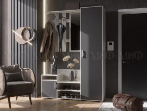 Прихожая Визит Графит/Дуб Крафт Белый в Ишиме - ishim.mebel-tymen.ru | фото