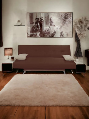 Прямой диван манго 2 Нео Шоколад/Подушки Нео Латте в Ишиме - ishim.mebel-tymen.ru | фото