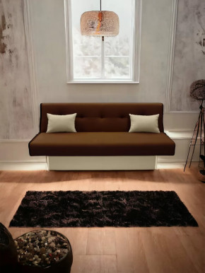 Прямой диван манго 4 Нео Шоколад/Подушки Нео Латте в Ишиме - ishim.mebel-tymen.ru | фото