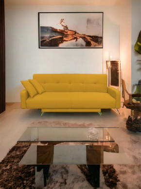 Прямой диван с подлокотниками манго 3 Савана Елоу в Ишиме - ishim.mebel-tymen.ru | фото