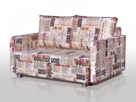 Диван Реал 140 с подлокотниками Газета в Ишиме - ishim.mebel-tymen.ru | фото