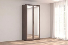 Шкаф 2-х дверный с зеркалом Кэт-4 Венге Диал в Ишиме - ishim.mebel-tymen.ru | фото