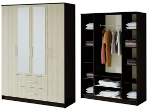 Шкаф 4-х створчатый Фиеста венге/лоредо в Ишиме - ishim.mebel-tymen.ru | фото