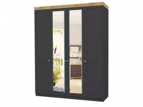 Шкаф 4-х створчатый Лиана-1 Дуб Крафт Золотой/Графит в Ишиме - ishim.mebel-tymen.ru | фото