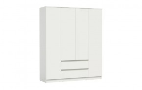 Шкаф для одежды 82.01 Берген (4-х дв.) (ЛДСП Белый) в Ишиме - ishim.mebel-tymen.ru | фото