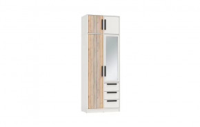 Шкаф для одежды 83.09 Вегас (2-х дв.) с зеркалом (ЛДСП Белый) в Ишиме - ishim.mebel-tymen.ru | фото