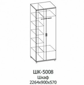 Шкаф для одежды и белья ШК-5008 Грейс в Ишиме - ishim.mebel-tymen.ru | фото