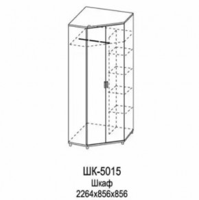 Шкаф для одежды и белья ШК-5015 Грейс в Ишиме - ishim.mebel-tymen.ru | фото