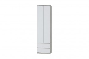 Шкаф для одежды Лори, дуб серый/белый в Ишиме - ishim.mebel-tymen.ru | фото