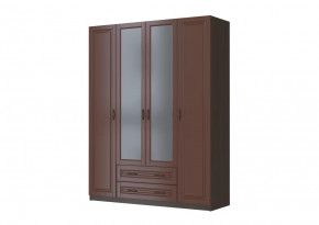 Шкаф ШР-4 "Кантри" 2 зеркала, орех в Ишиме - ishim.mebel-tymen.ru | фото