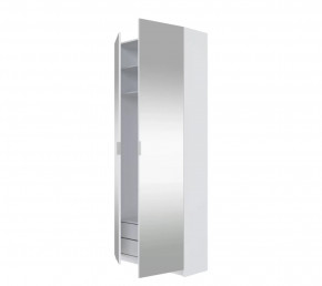 Шкаф в спальню с зеркалом MOBI белый REG/100 в Ишиме - ishim.mebel-tymen.ru | фото