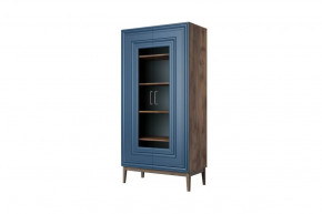 Шкаф витрина ШР-2 Гориция Таксус / Лак Сапфировый в Ишиме - ishim.mebel-tymen.ru | фото