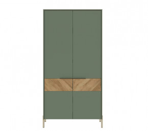 SIENA шкаф SZF2D (Дымчатый зеленый/Дуб вотан) в Ишиме - ishim.mebel-tymen.ru | фото