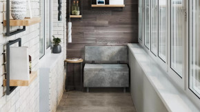 Скамья прямая «Брайтон» (800 мм) Венге Цаво, Wellmart Silver в Ишиме - ishim.mebel-tymen.ru | фото