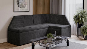 Скамья угловая «Лондон» со спальным местом Исп.2 Дуб Сонома трюфель, Микровелюр Wellmart Graphite в Ишиме - ishim.mebel-tymen.ru | фото