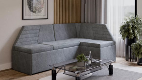 Скамья угловая «Лондон» со спальным местом Исп.2 Дуб Сонома трюфель, Микровелюр Wellmart Silver в Ишиме - ishim.mebel-tymen.ru | фото