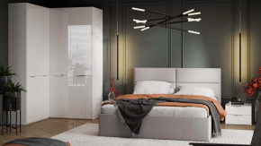 Спальный гарнитур «Глосс» №9 Белый Жемчуг, Белый глянец в Ишиме - ishim.mebel-tymen.ru | фото