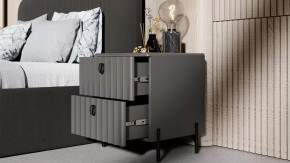 Спальный гарнитур «Тиффани» №2 Серый графит, Графит матовый в Ишиме - ishim.mebel-tymen.ru | фото