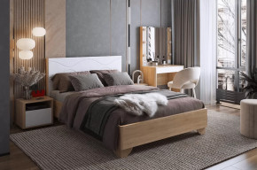 Спальный гарнитур Зара К4 дуб сонома/белый в Ишиме - ishim.mebel-tymen.ru | фото