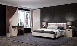 Спальня №2 "Капри" Сатин в Ишиме - ishim.mebel-tymen.ru | фото