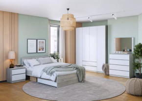 Спальня Лори, набор №ДС-1, дуб серый/белый в Ишиме - ishim.mebel-tymen.ru | фото
