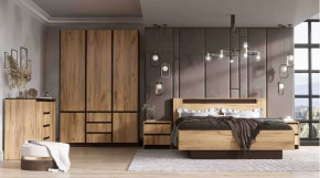 Спальня серия Бостон дуб вотан в Ишиме - ishim.mebel-tymen.ru | фото