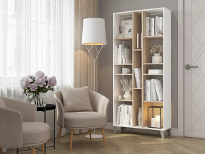 Стеллаж Asti Сонома-Белый в Ишиме - ishim.mebel-tymen.ru | фото