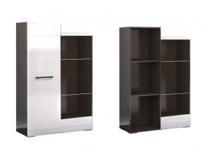 Стеллаж Ненси Венге-Белый глянец в Ишиме - ishim.mebel-tymen.ru | фото