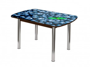 Стол Бостон-2 ф/п Черника, 900*600 мм, венге/хром брифинг в Ишиме - ishim.mebel-tymen.ru | фото