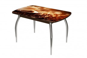 Стол Бостон ф/п Кофе, 900*600 мм, венге/хром триумф в Ишиме - ishim.mebel-tymen.ru | фото